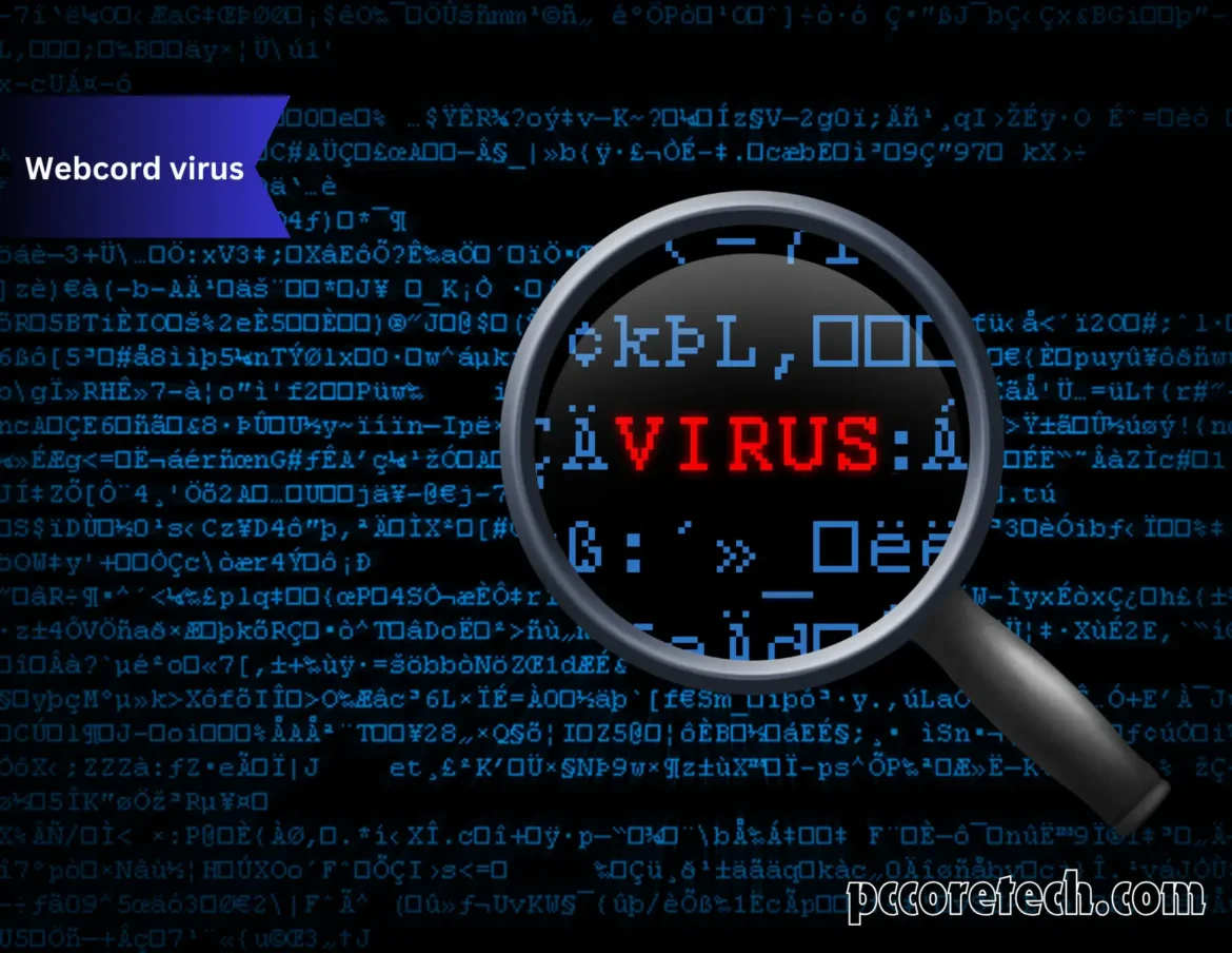 Computer webcord virus display